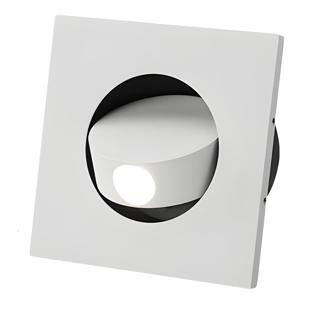 Round Square Adjustable Led Recessed Nordic Wall Lamp