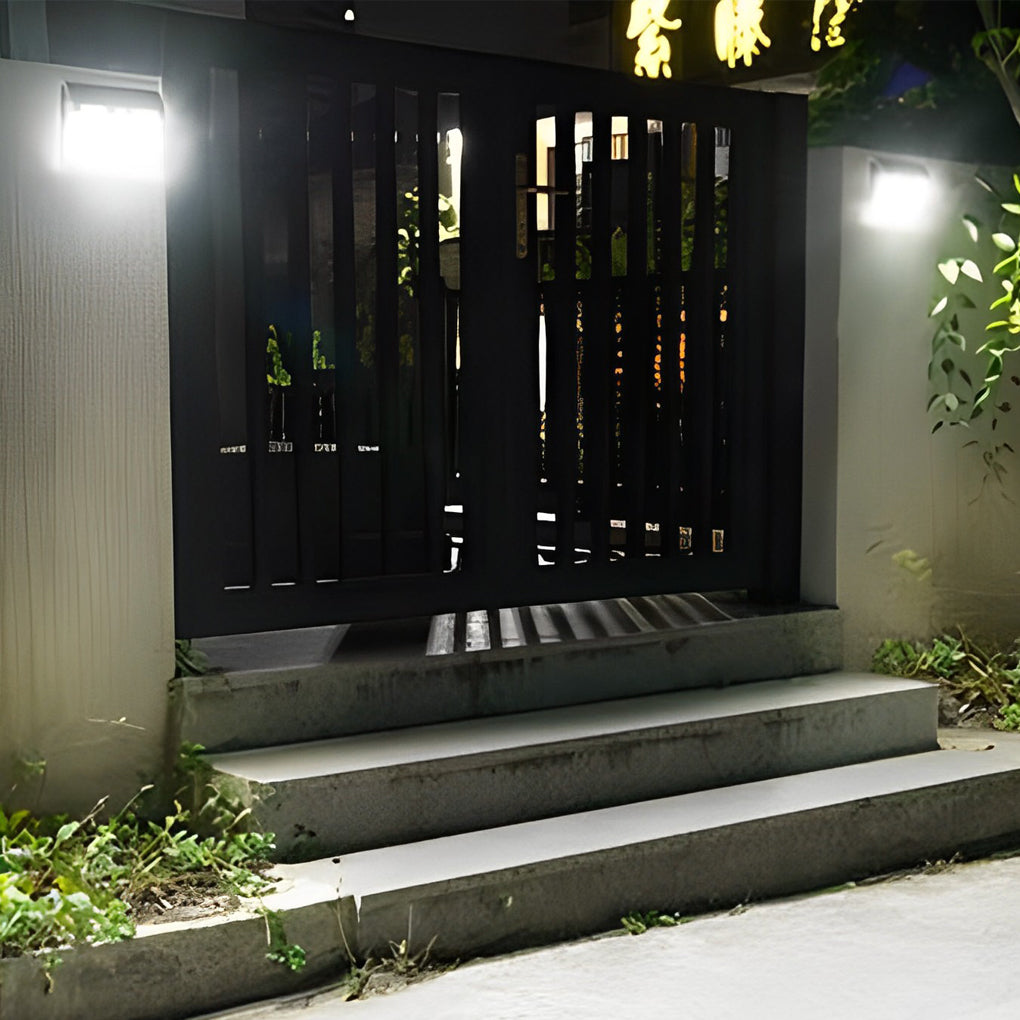 Rectangular Motion Sensor Solar Wall Lights Li002292