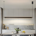 Modern 35 4 47 2 Black Aluminum Linear Kitchen Island Light