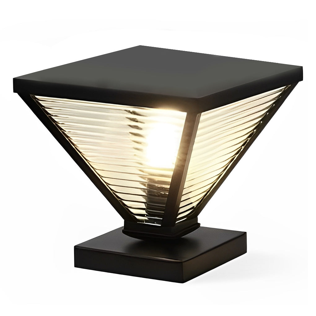 Geometric Shape Solar Fence Post Lights Li002413
