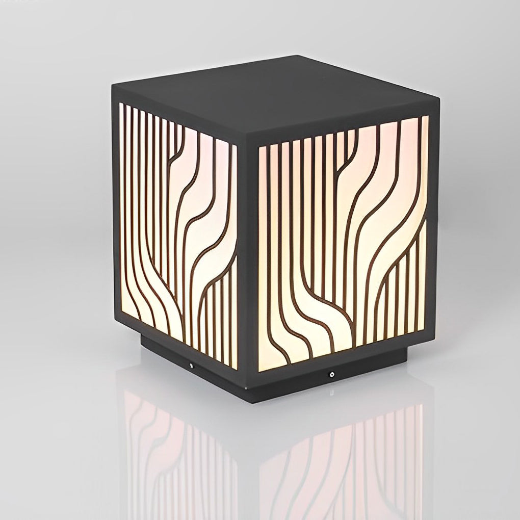 Square Modern Outdoor Fence Post Light Li002172
