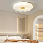 Creative Clouds Flowers Iron Acrylic 3 Step Dimming Modern Ceiling Lamp