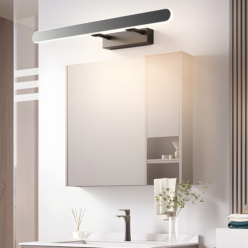 Minimalist Matte Black Led Bathroom Vanity Light Bar