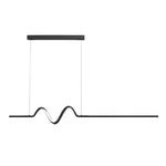 Aurelle Wave LED Pendant Light – Minimalist Nordic Chandelier with Stepless Dimming