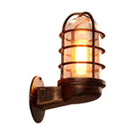 Retro Cage Shape Outdoor Wall Lamp Ha077313