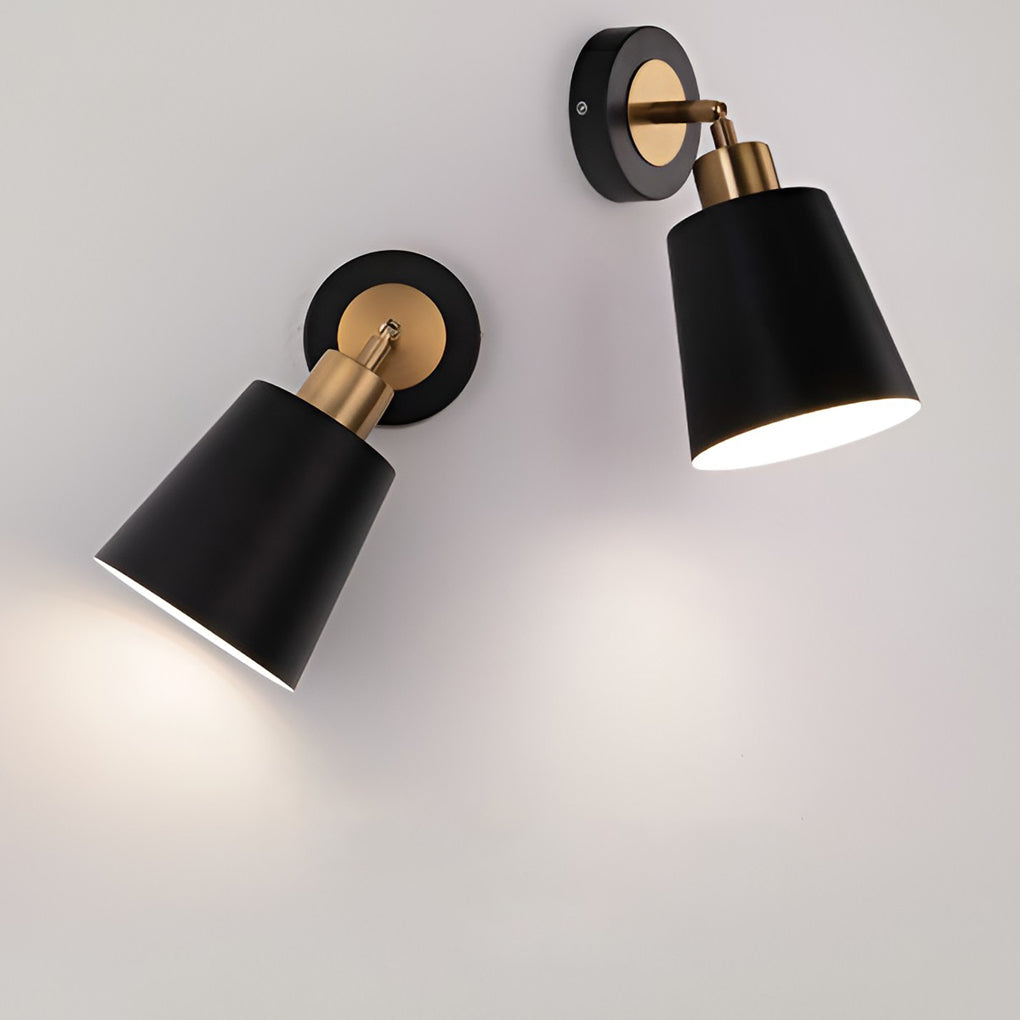 Led 3 Step Dimming Black Nordic Adjustable Wall Sconce