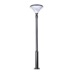 1 Light Black Outdoor Led Solar Lamp Post And Pole Street Light