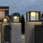 Square Led Waterproof Solar Fence Lamp Ha084274