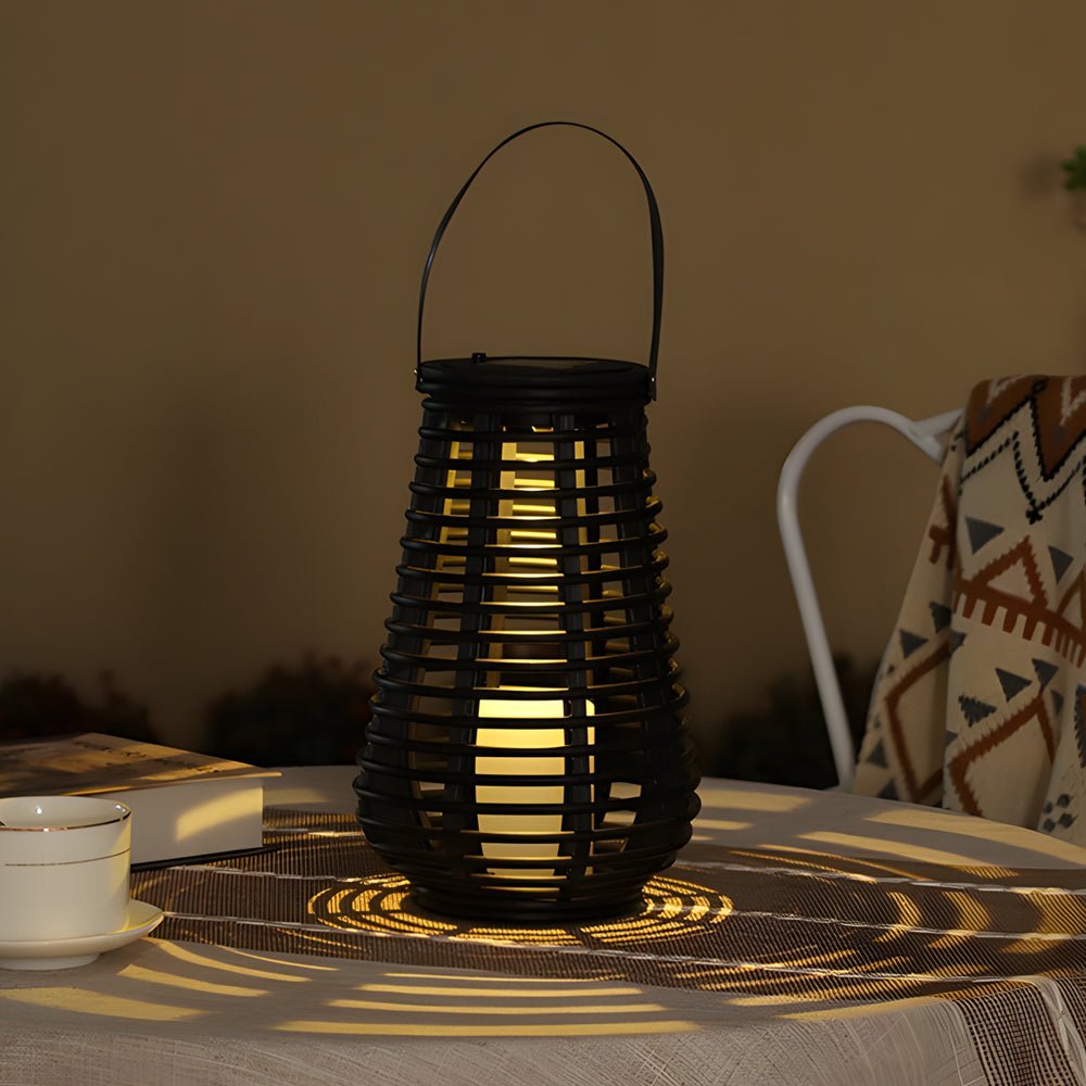 Waterproof Led Black Portable Solar Lantern Li002711