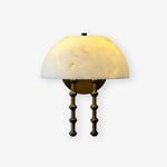 Bellini Alabaster Wall Sconce – Aged Brass & Natural Stone Lighting