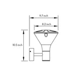 Aria Outdoor LED Wall Sconce — Modern Waterproof Minimalist Light