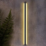 Linear LED Outdoor Wall Light in Matte Black, Waterproof Architectural Exterior Fixture