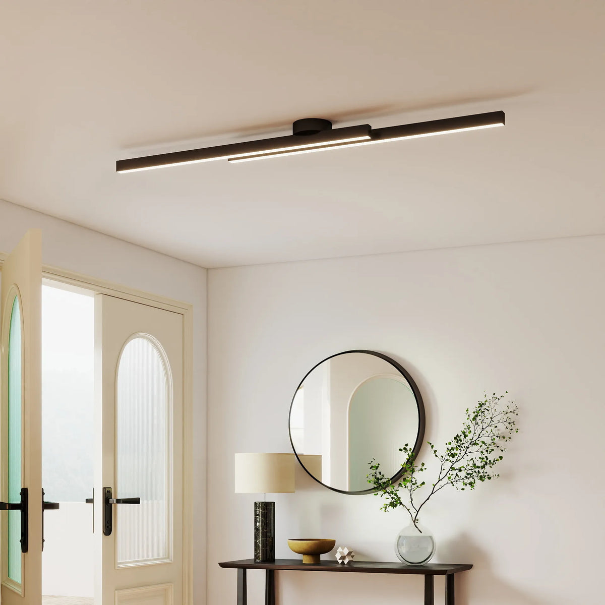 Modern Aluminum Long Strip Ceiling Light