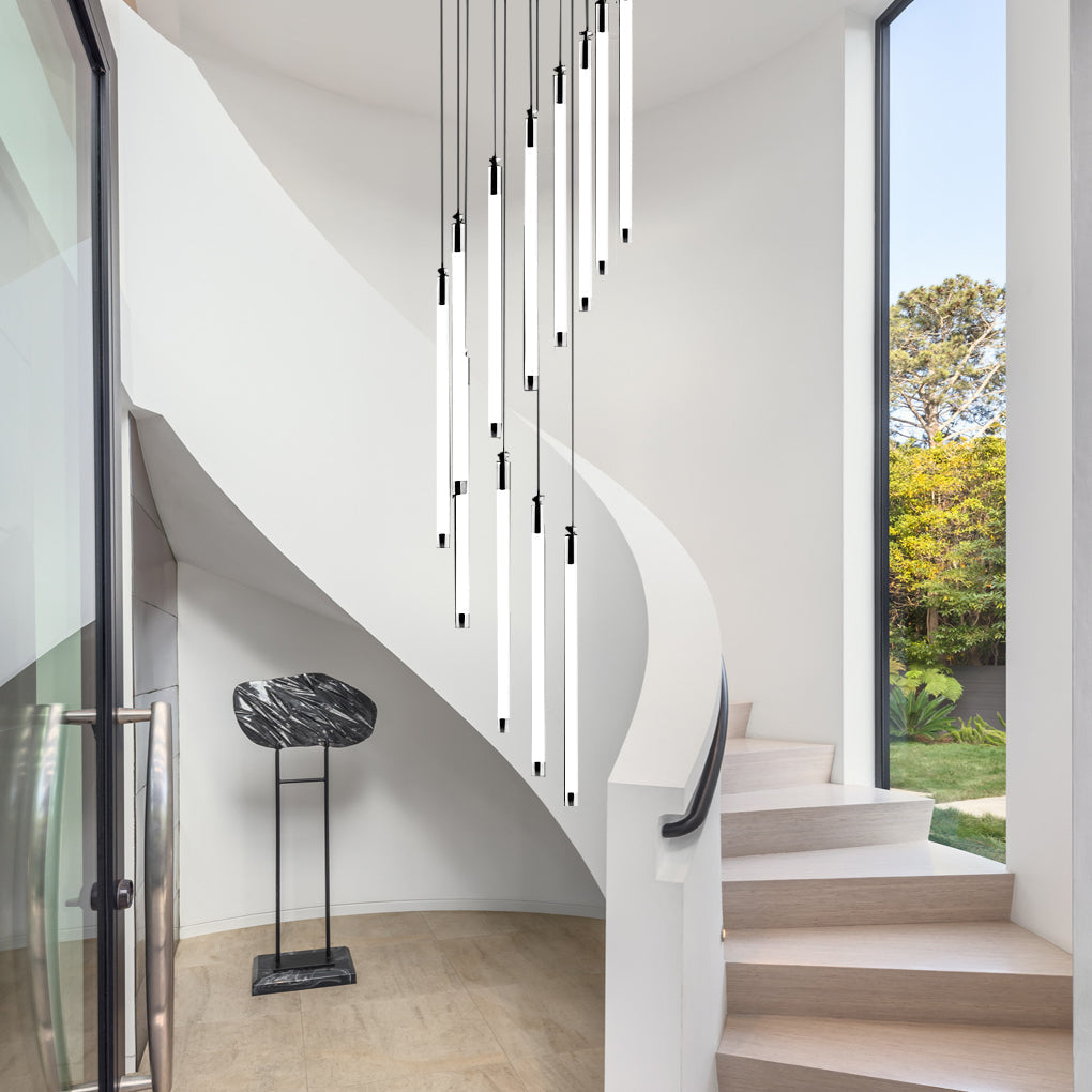 Spiral Duplex Staircase Chandelier Ha085056