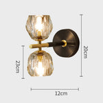 Elegant Copper Globe Wall Light