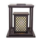 Modern Square Outdoor Pillar Lights for Courtyards and Villas
