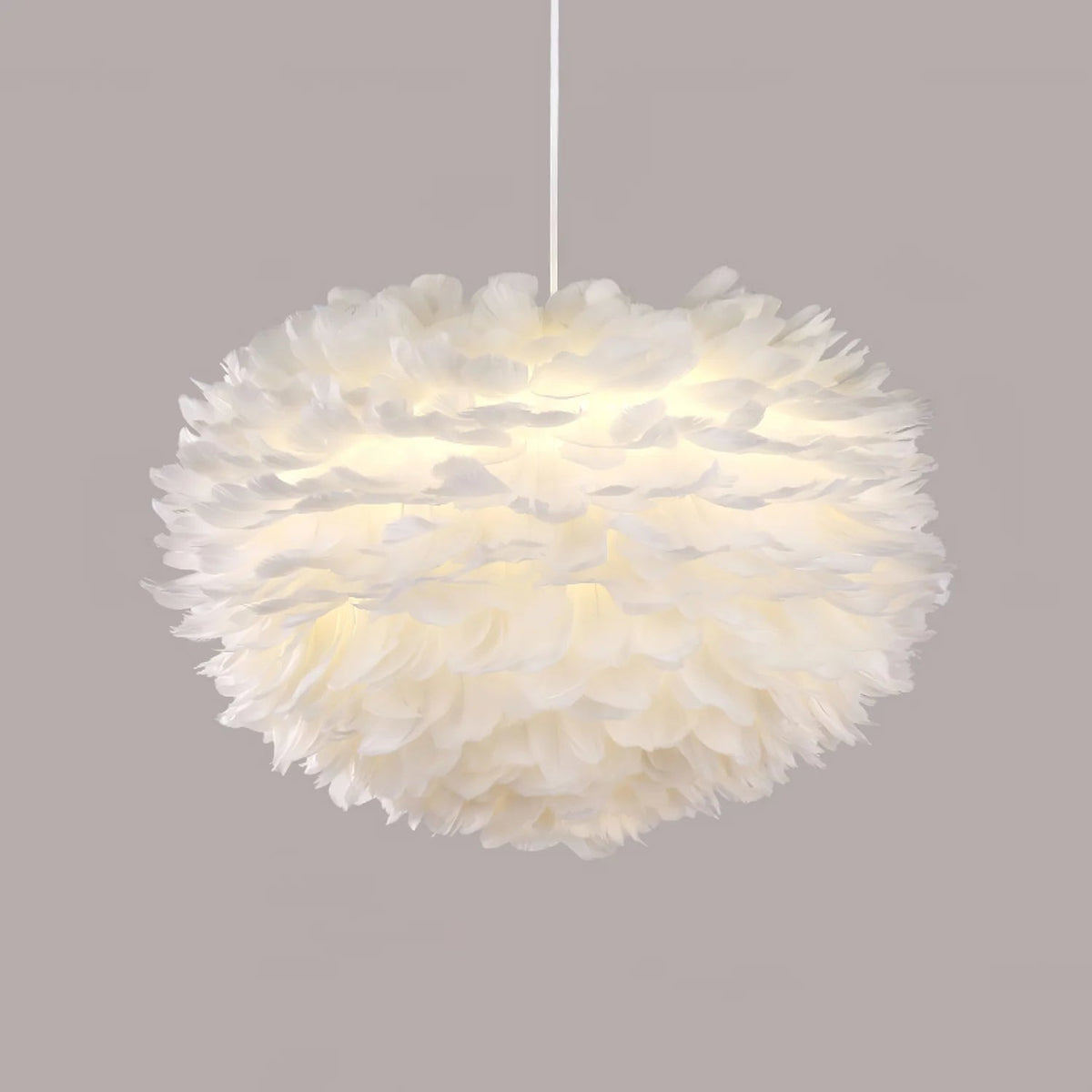 Fluffy Feather Pendant Light
