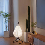 Japanese Cream Style Silk Pear Floor Lamp