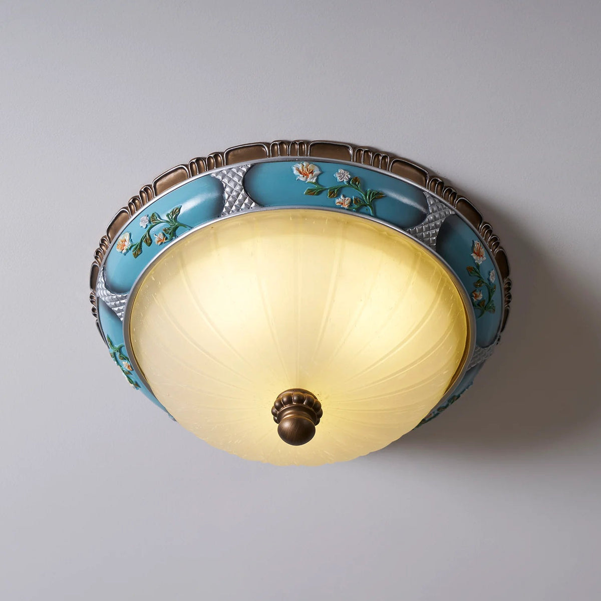Flower Motif Resin Ceiling Light