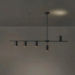 Cassandra Linear Chandelier – Modern Gold & Black Pendant Light for Kitchen Island