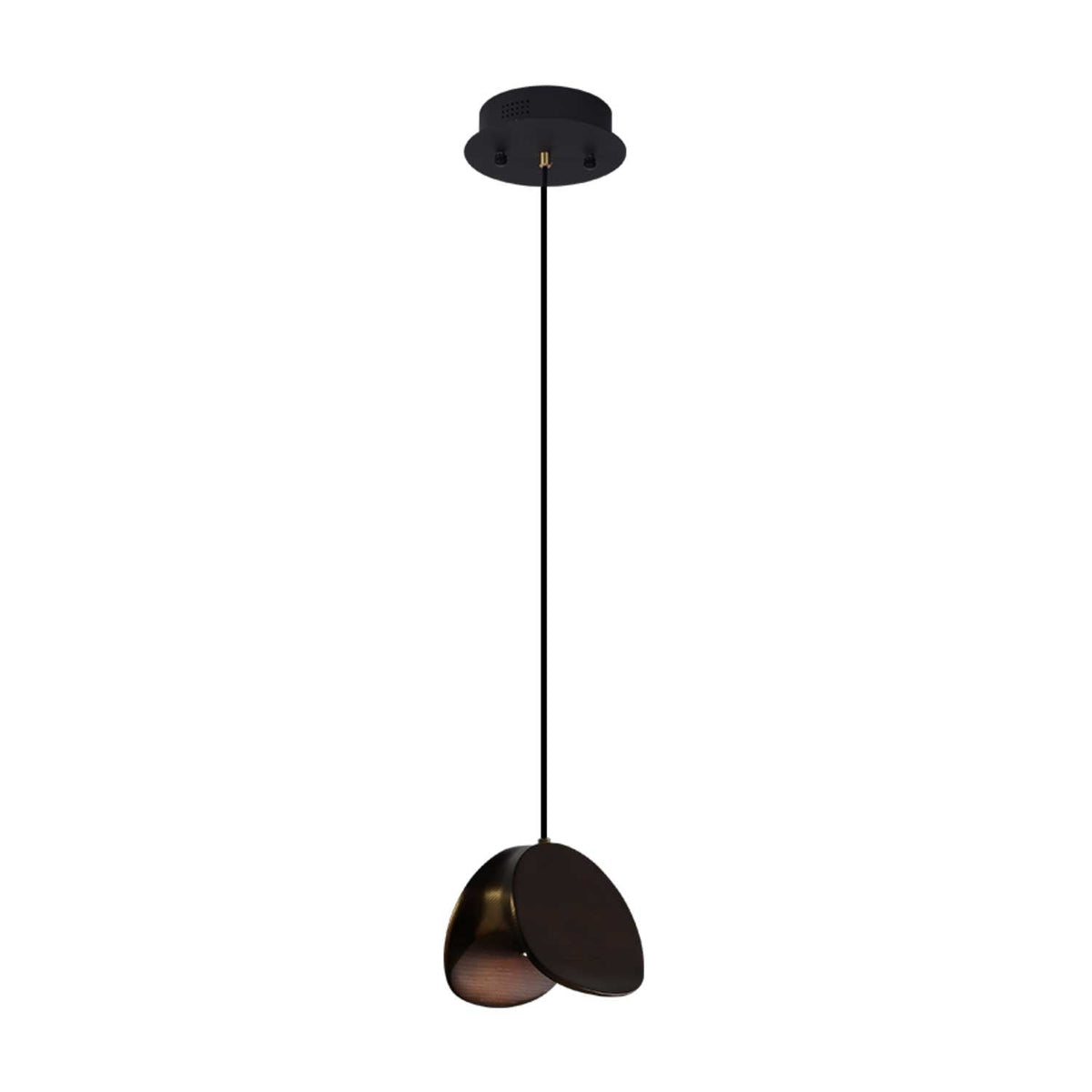 Orbit Fold Wood Pendant Light – Modern Nordic LED Hanging Lamp for Dining and Kitchen