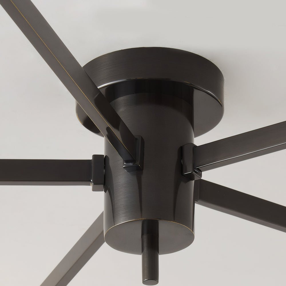 Jasper Modern Semi Flush Ceiling Light in Black or Copper, 3-6 Lights