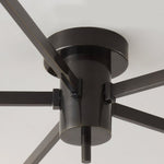 Jasper Modern Semi Flush Ceiling Light in Black or Copper, 3-6 Lights
