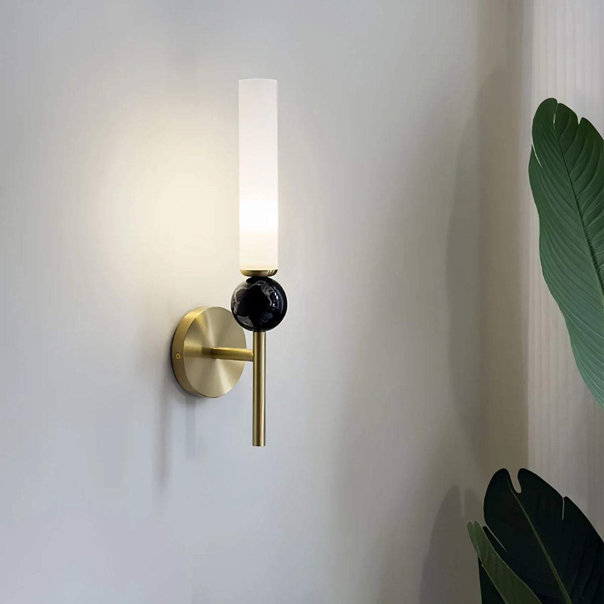 Vertical Marble Accent Wall Light