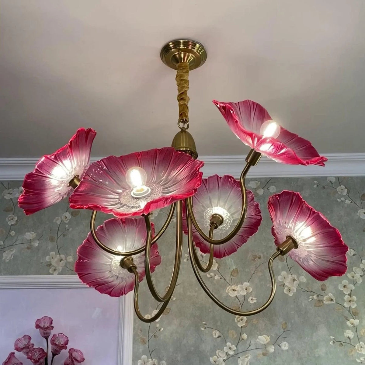 Lotus Bloom Illumination Chandelier