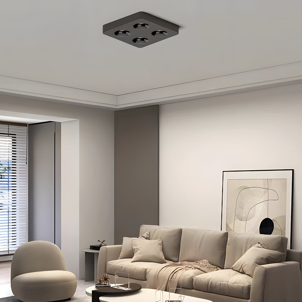 Square Led Anti Glare Flush Mount Ceiling Light