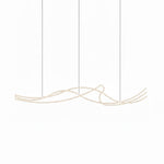 Pearl Necklace Acrylic Ball Chandelier, Modern Gold LED Pendant Light