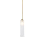 Sleek Tube Glass Pendant Light