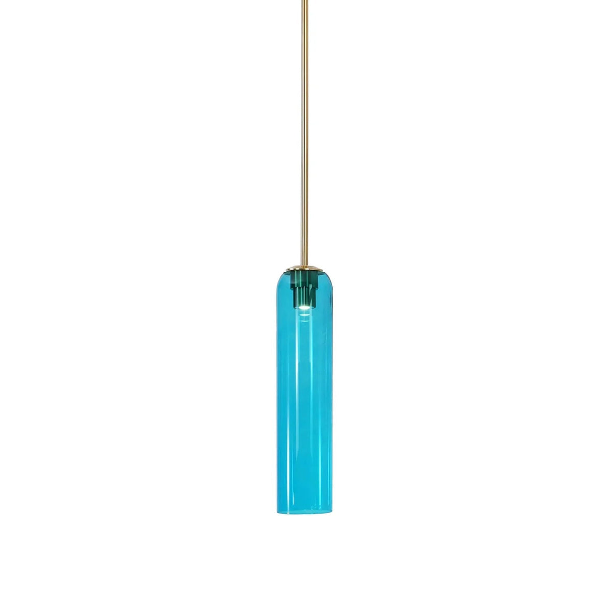 Sleek Tube Glass Pendant Light
