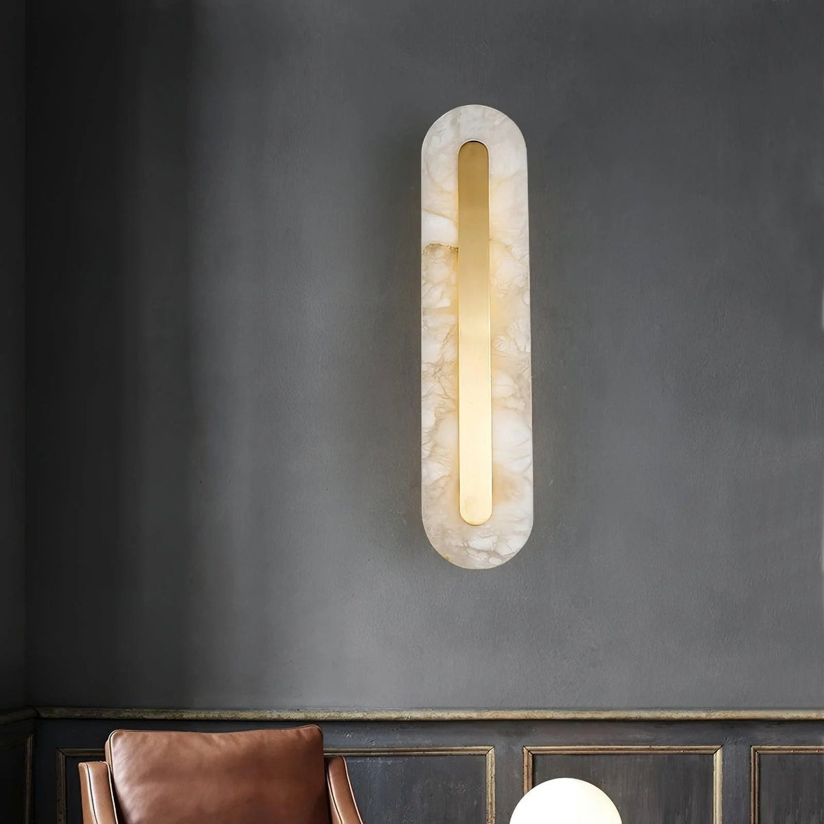 Opal Alabaster Wall Light