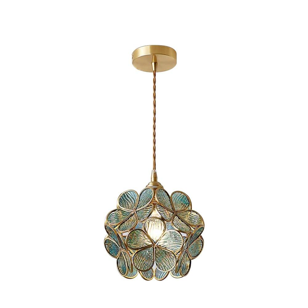 Floral Glass Pendant Light