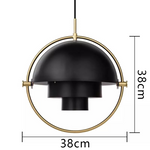 Creative Metal Ring Multi Layer Pendant Light
