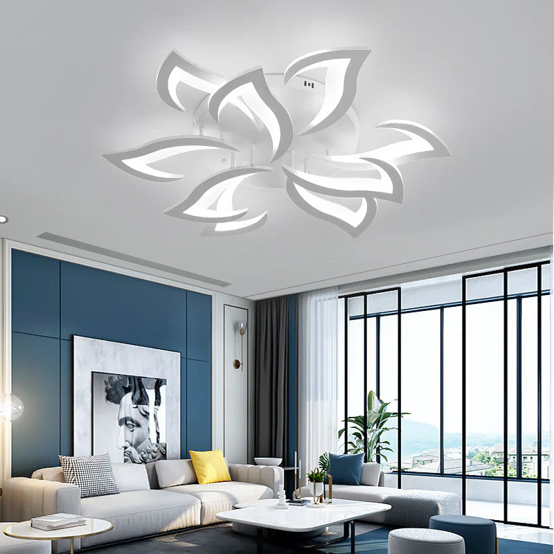 Modern Minimalist Elegant And Warm Led Ceiling Lamp For Living Room