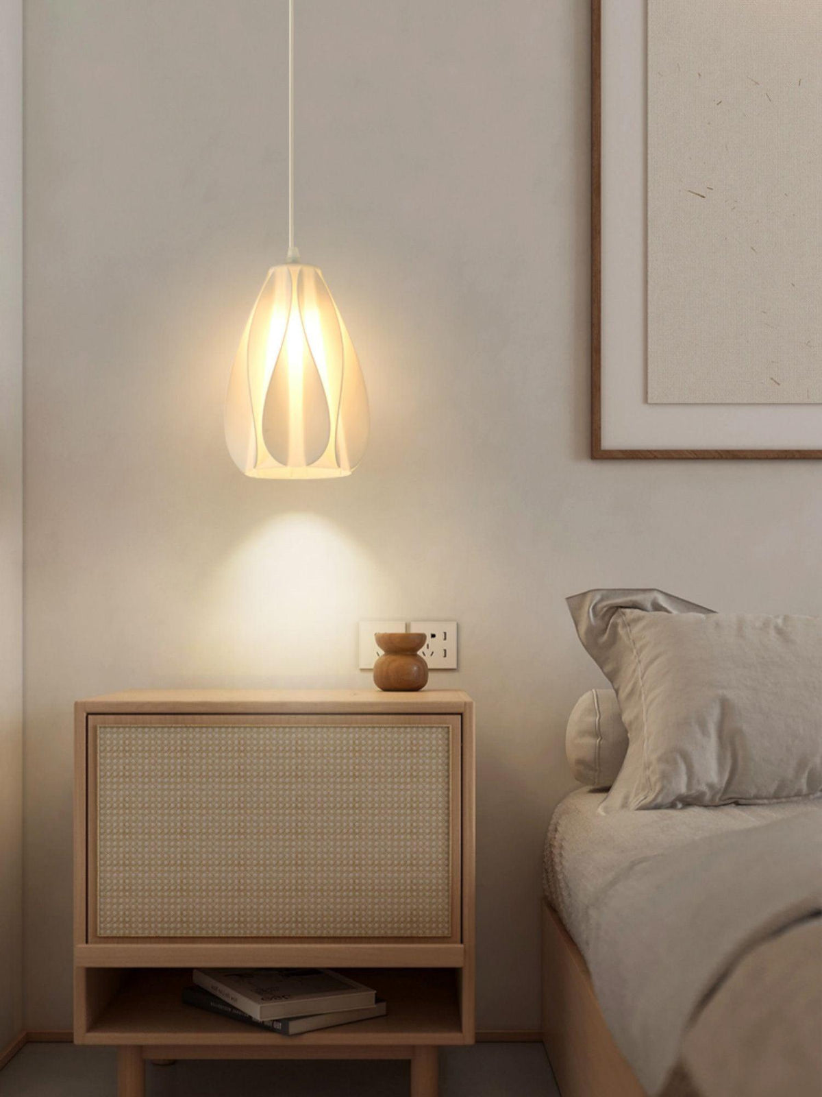 Sculptural 3D Printed Acrylic Pendant Light for Modern Interiors
