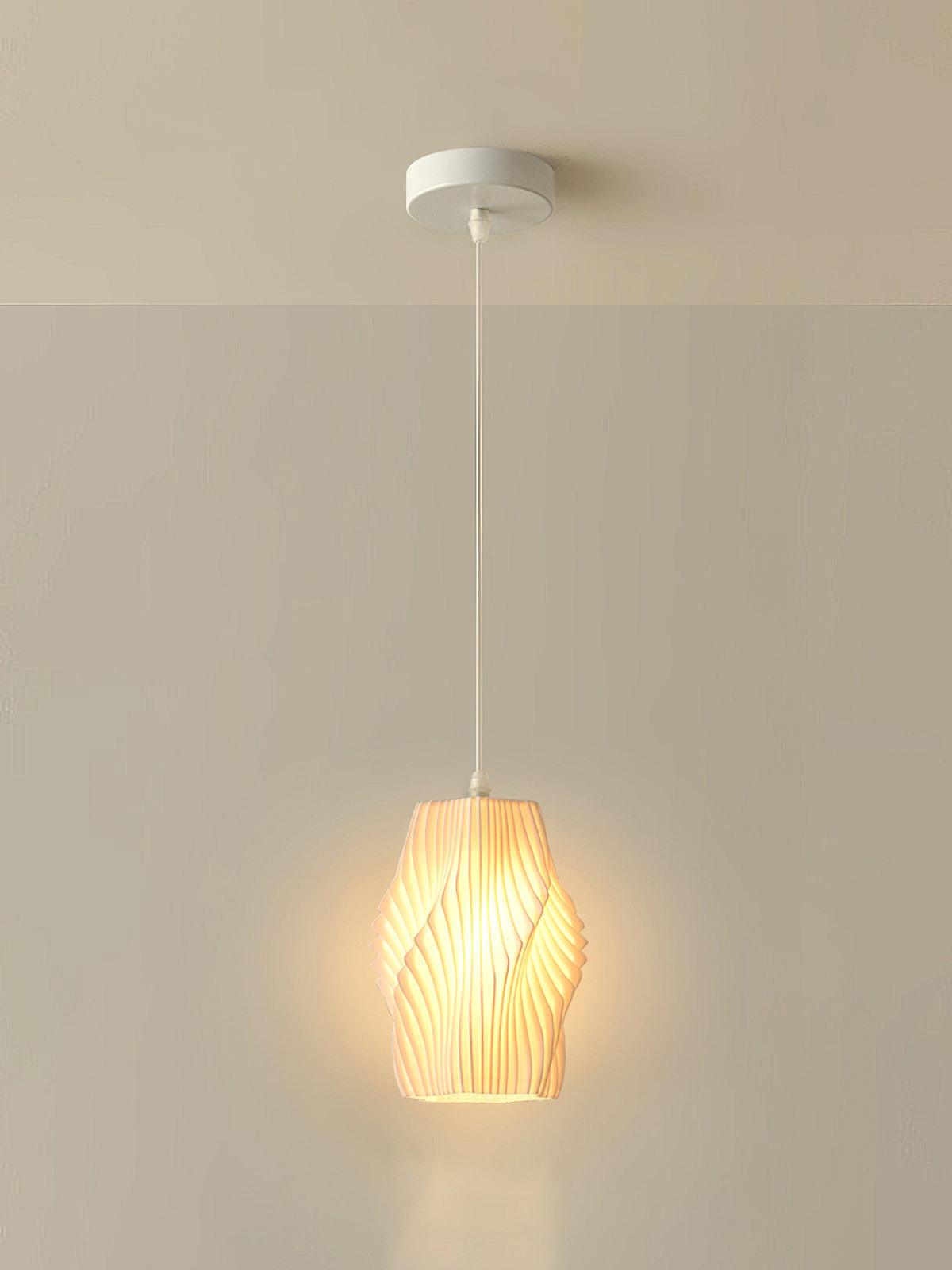 Sculptural 3D Printed Acrylic Pendant Light for Modern Interiors