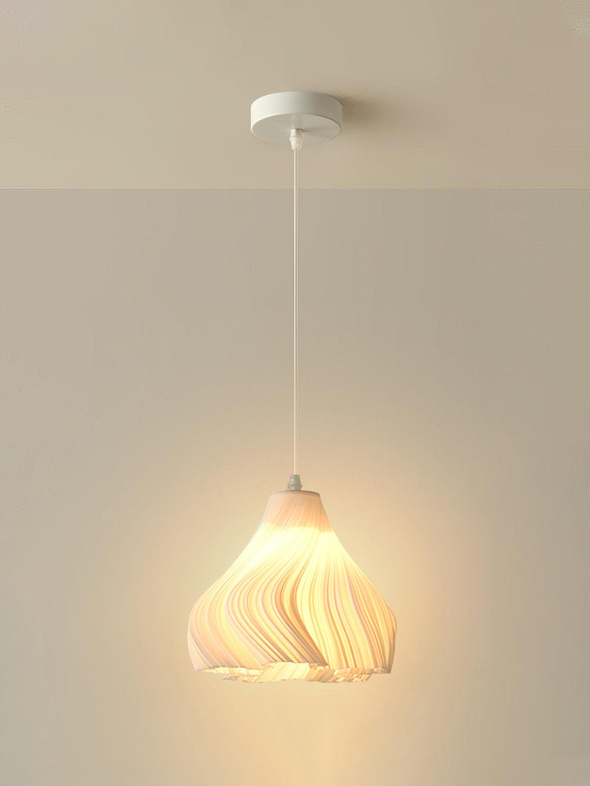 Sculptural 3D Printed Acrylic Pendant Light for Modern Interiors