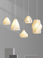 Sculptural 3D Printed Acrylic Pendant Light for Modern Interiors