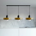 Three Head Bauhaus Style Minimalist Glass Pendant Light