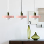 Three Head Bauhaus Style Minimalist Glass Pendant Light