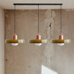 Three Head Bauhaus Style Minimalist Glass Pendant Light