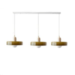 Three Head Bauhaus Style Minimalist Glass Pendant Light