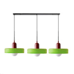 Three Head Bauhaus Style Minimalist Glass Pendant Light