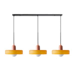 Three Head Bauhaus Style Minimalist Glass Pendant Light