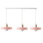 Three Head Bauhaus Style Minimalist Glass Pendant Light