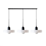 Three Head Bauhaus Style Minimalist Glass Pendant Light