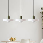 Three Head Bauhaus Style Minimalist Glass Pendant Light
